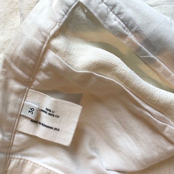 Lemaire Wide legged cropped coated linen pant - Picture 13 of 15